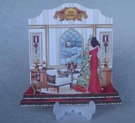 Home For Christmas 03 Shaped Room Mini Page Kit  by Gwyneth Morley