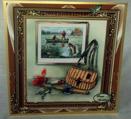 8x8 Going Fishing by Gwyneth Morley