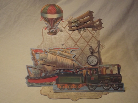 Giant Easel Tableau 3D Card Kit - Golden Years Male 60-100 by Gwyneth Morley