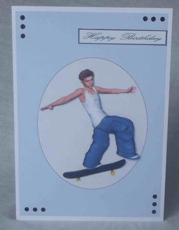 Skate Card Front by Gwyneth Morley