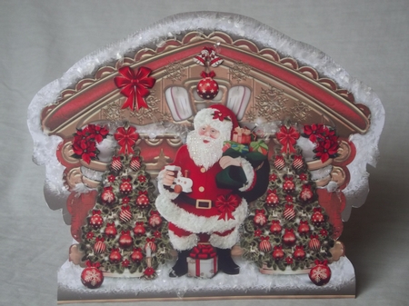 Christmas Winter Workshop with Santa Card Mini Kit by Gwyneth Morley