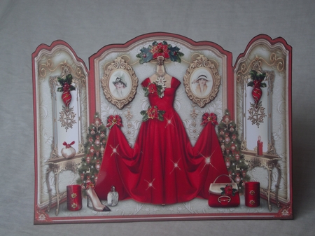 Red Christmas Dressing Room Mini Kit by Gwyneth Morley
