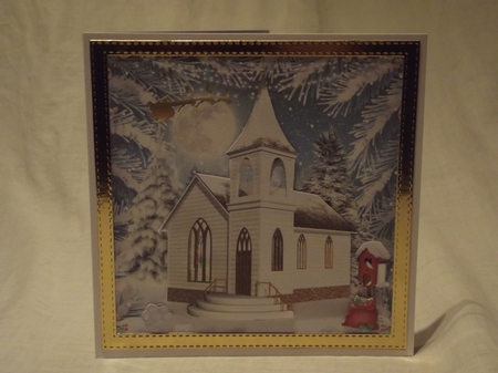 Winter Wonderland Christmas Decoupage Topper by Gwyneth Morley