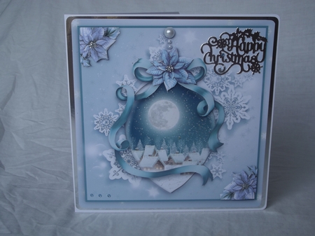 Snow Scene Christmas Bauble  by Gwyneth Morley