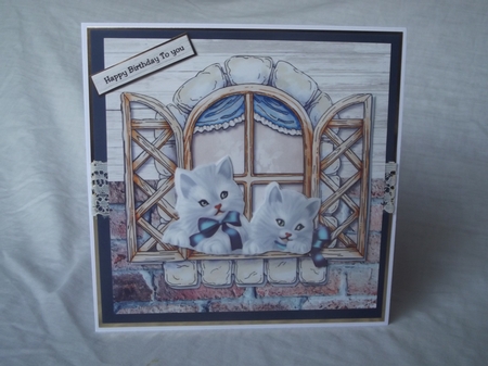 New Home Kittens In Window Mini Kit by Gwyneth Morley