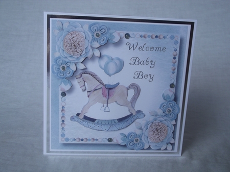 Welcome Baby Boy 8x8 by Gwyneth Morley