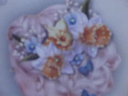 Spring flowers in her hair by Gwyneth Morley