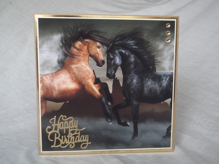 Horses 8x8 Quick Card by Gwyneth Morley