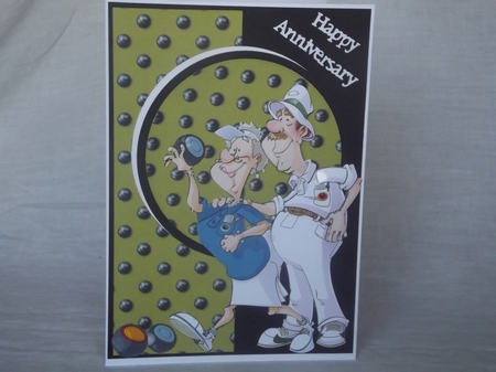 Bowling Dudes Couple 2 Decoupage Sheet by Gwyneth Morley