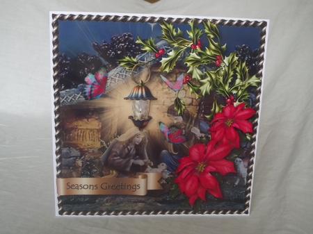 Christmas Flowers of Light - Red Poinsettia by Gwyneth Morley