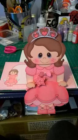 3D on the Shelf Card Kit - Fairytale Princess Nina by Gwynneth Doran