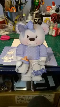 3D on the Shelf Card Kit - Bobbi Baby Bear by Gwynneth Doran
