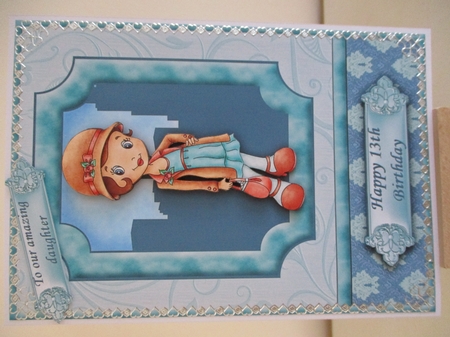 20's Style Cute Shopper Topper & Decoupage by Hanne Rix