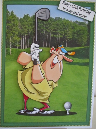 Birthday Golf Swing by Hanne Rix