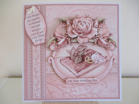 Wedding or Anniversary Bible Rings Roses Dusky Pink Mini Kit by Hanne Rix