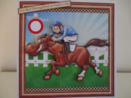 To a Real Thoroughbred Horse Racing Birthday or Fathers Day Featured Gallery Photo