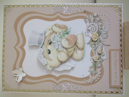 Wedding greeting card with Fizzy Moon couple by Hanne Rix