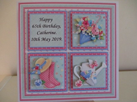 FEMALE GARDENER SQUARES 7.5 Quick Layer Card & Insert Kit by Hanne Rix