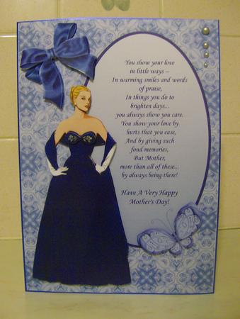 A4 Mothers Day Kit Blue by Hayley Fox