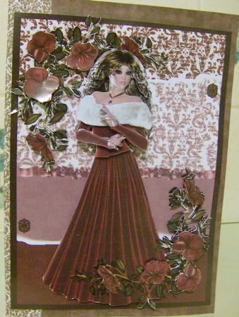 Elegant Fantasy Lady 2 6 Page Card Kit with Decoupage and Elements Featured Gallery Photo