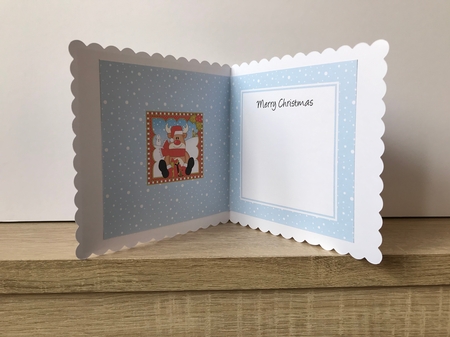 Christmas Rudolph square landscape insert by Hayley Griffiths