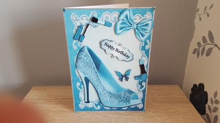 Lovely Light Blue Shoe & Make Up by Hayley Griffiths
