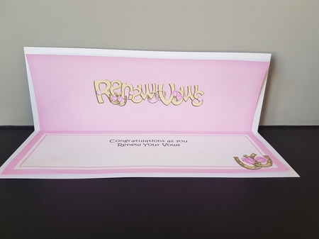 Renewal of Vows Roses Matching Large Dl Insert by Hayley Griffiths