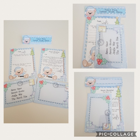 Xmas Livvy Bear Baby's 1st Santa Letter to and from Santa by Hayley Griffiths