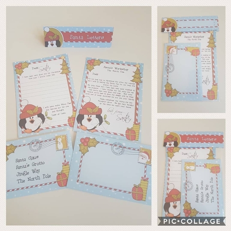 Xmas Pip Penguin Child's Santa Letter to and from Santa by Hayley Griffiths