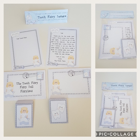 Tooth Fairy Bag Toppers Tags & Greetings by Hayley Griffiths