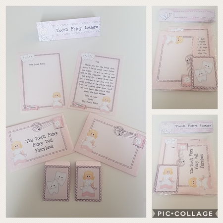 Tooth Fairy Bag Toppers Tags & Greetings by Hayley Griffiths