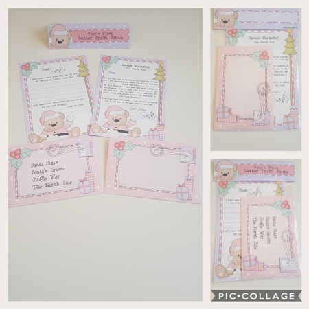 Xmas Livvy Bear Baby's 1st Santa Letter to and from Santa by Hayley Griffiths