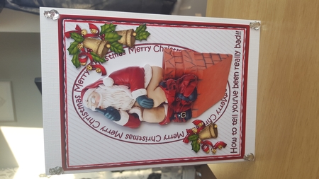 Santa Sat on the Chimney Oops by Hayley Griffiths