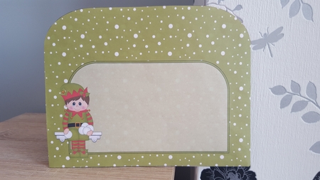 3D on the Shelf Card Kit - Little Christmas Snowball Elf by Hayley Griffiths
