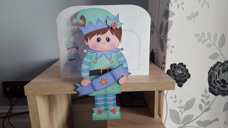 3D on the Shelf Card Kit - Little Christmas Elf's Cracker by Hayley Griffiths