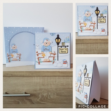 3D Christmas Baa Humbug Lamb Sleeps Til Santa Countdown Card by Hayley Griffiths