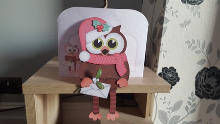 3D on the Shelf Card Kit - Christmas Little Hoot Owl by Hayley Griffiths