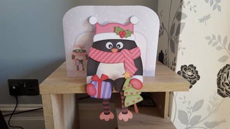 3D on the Shelf Card Kit - Little Christmas Pip Penguin by Hayley Griffiths