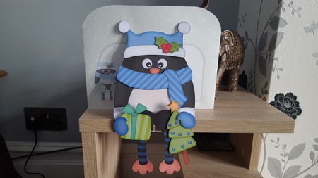3D on the Shelf Card Kit - Little Christmas Pip Penguin by Hayley Griffiths