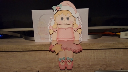 3D on the Shelf Card Kit - Little Christmas Fairy Ballerina by Hayley Griffiths