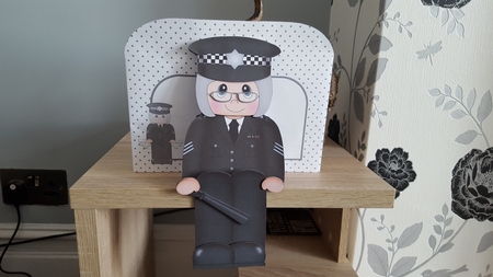 3D On the Shelf Card Kit - Police Seargent Gwenda is On the Beat by Hayley Griffiths