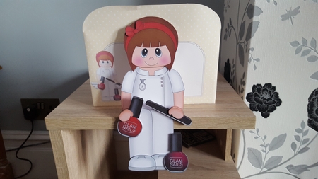 3D On the Shelf Card Kit - Little Glam Nails Nail Technician Candie by Hayley Griffiths