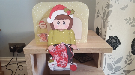 3D On the Shelf Card Kit - Knitting the Christmas Jumper by Hayley Griffiths