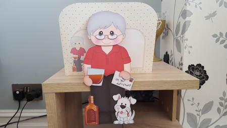 3D On the Shelf Card Kit - Weldon is Happily Retired by Hayley Griffiths