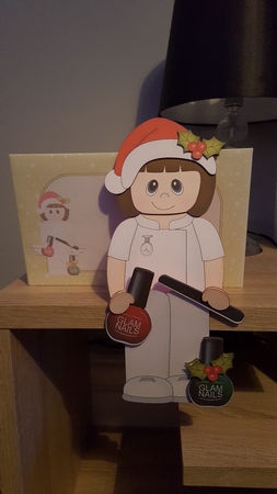 3D On the Shelf Card Kit - Christmas Little Glam Nails Nail Technician Mags by Hayley Griffiths