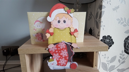 3D On the Shelf Card Kit - Knitting the Christmas Jumper by Hayley Griffiths