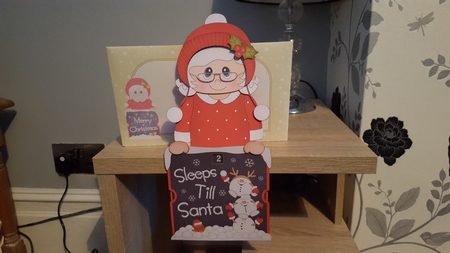 On the Shelf Sleeps Till Santa Card Kit - Christmas Mrs Claus by Hayley Griffiths