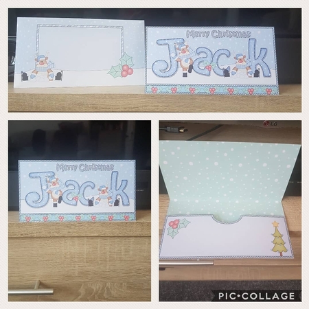 Christmas JACK Money or Gift Wallet Card Kit by Hayley Griffiths