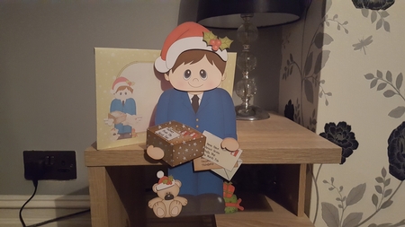 3D On the Shelf Card Kit - Little Christmas Postman by Hayley Griffiths
