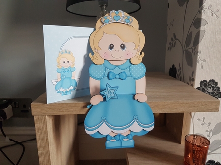 3D on the Shelf Card Kit - Fairytale Princess Cindi by Hayley Griffiths